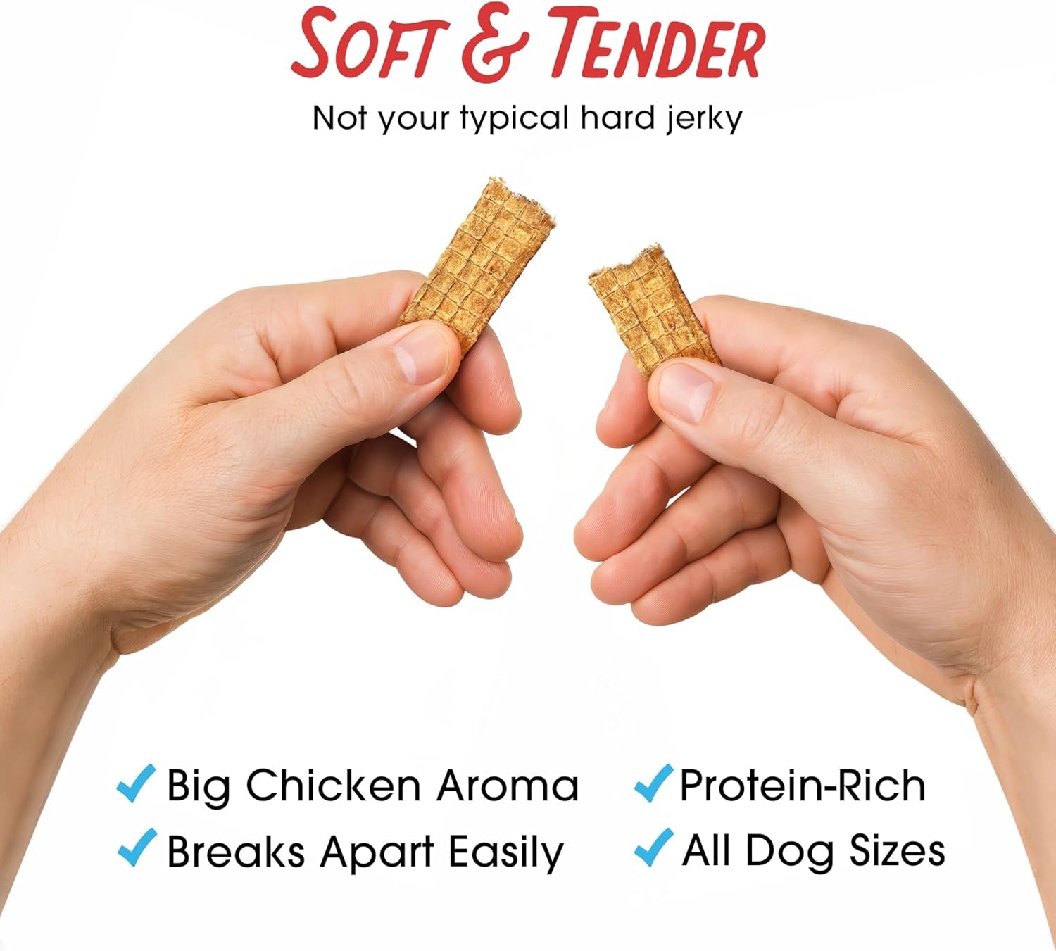Filler-Free Chicken Jerky Treats for Dogs – Premium Natural Chicken Dog Treats, 3 lb Bag