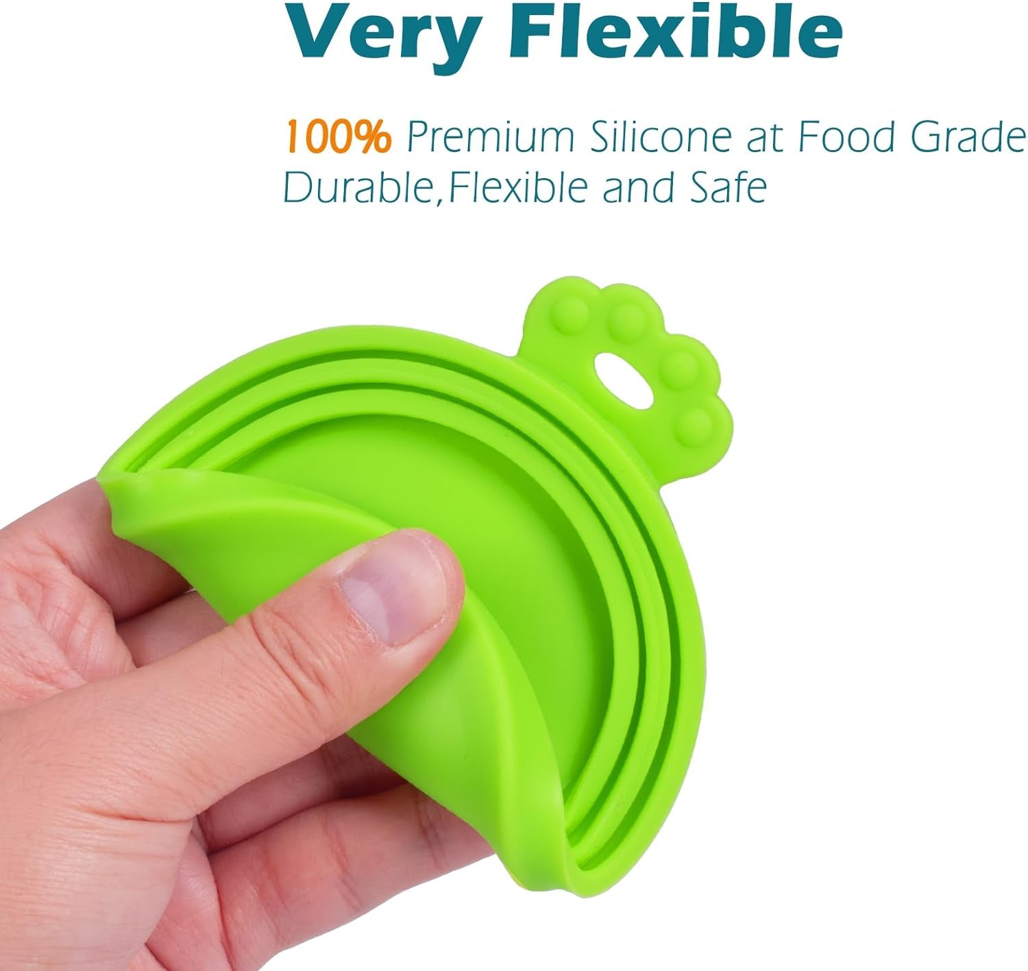 5-Pack Silicone Pet Food Can Covers – Universal Lids for Dog & Cat Food Cans, Fits 3 Standard Sizes, BPA-Free & Dishwasher Safe